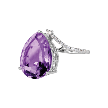 Jacques Lemans SE-R160B58 Damen Ring Gr. 58 Sterlingsilber mit Amethyst